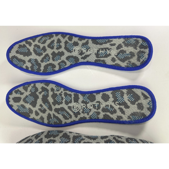 Rothy's Round Toe The Flat Ballet Slip On Knit Shoes Leopard Animal Print Sz 8.5 - Picture 7 of 13
